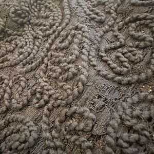 Zara Black Textured Knit Fabric